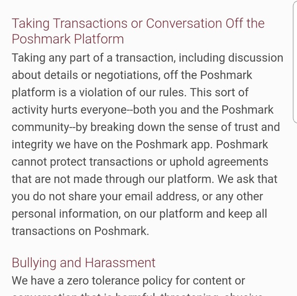 POSHMARK IS NOT FOR.... - Picture 4 of 8